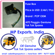 Genuine Tuk Tuk Spares Fuse Box Ape Piaggio